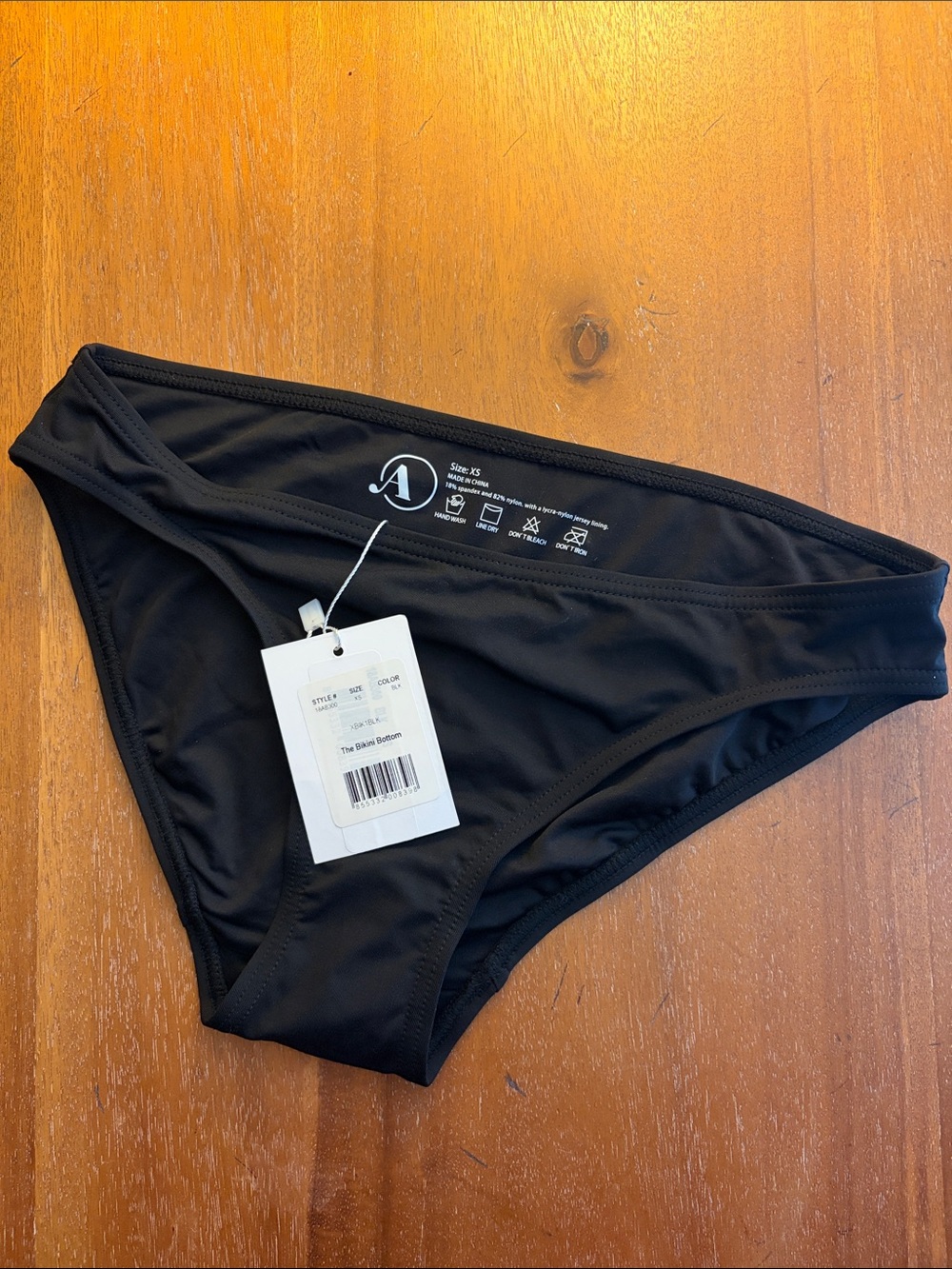 Andie Black Bikini Bottom - Classic Coverage